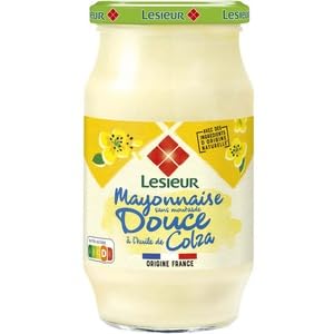 Lesieur Mayonnaise Fine et Douce Pot - Oeufs Frais, Sans Moutarde 475g (