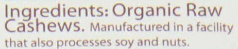 eSutras Organics 16 Raw Organic Cashews, Ounce