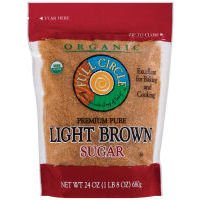 Full Circle , Sugar Organic Light Brown Pure, 24 Ounce