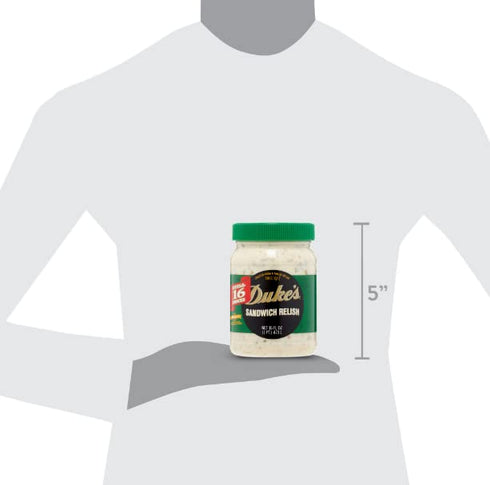16 oz, (3 pack) Duke's Sandwich Relish