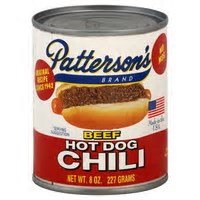 Pattersons Hot Dog Chili By - Original Recipe Since 1942 - Great on