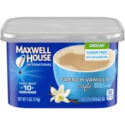 4-Ounce (Pack 6) Maxwell House International Coffee Decaf Sugar Free French Vanilla Caf?, Cans