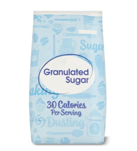 Generic Pure Granulated White Sugar 10 lb Bag All-Purpose Sweetener for Baking, Cooking,