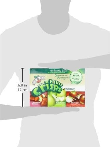 Pack, 24 100% Packaging Brothers All Natural Freeze Dried Fruit Crisps, Variety Single Serve Bags, Fuji Apple