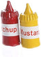 Factory Direct Craft Miniature Ketchup and Mustard Bottles | 6 pieces