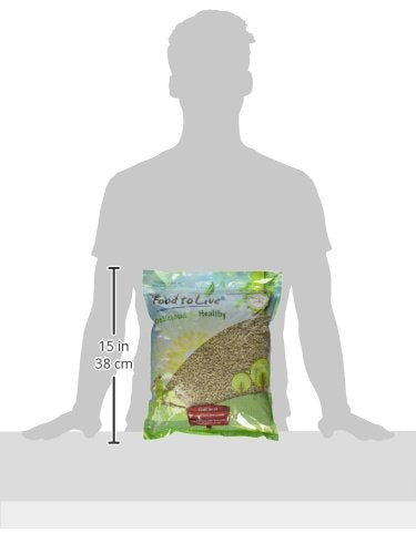 5 Food to Live Sunflower Seeds, Pounds Non-GMO Verified, Kernels, No Shell, Kosher, Raw, Vegan, Sirtfood, Bulk