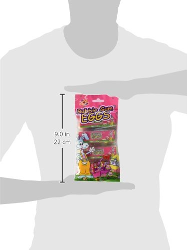Bubble Gum Eggs 4 Pack 3.5 oz of Bubble Gum Easter Eggs Basket Stuffers