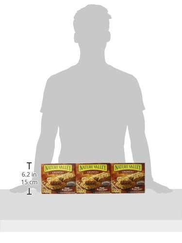 6 12 (Pack 6) Nature Valley Crunchy Granola Bars, Maple Brown Sugar, ct, bars