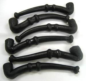 Wockenfuss Candies Black Licorice Pipes, 1 Dozen