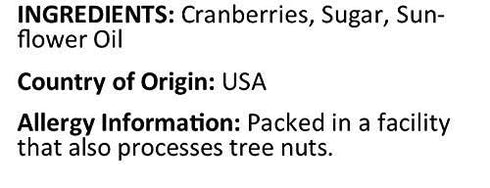 2 Lbs Anna and Sarah Dried Cranberries in Resealable Bag