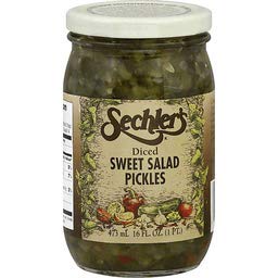 Sechlers Sechler's diced sweet salad pickles 16-fl. oz. glass jar (Pack of 1)