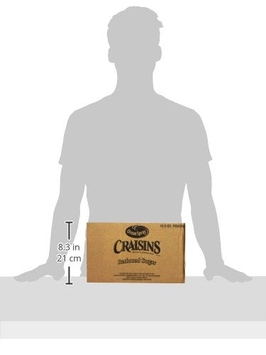 50% 5 Oz (Pack 12) Ocean Spray Craisins, Less Sugar Dried Cranberries, Dried Fruit, Pouch
