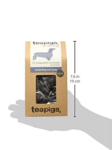 50 Count (1 Pack 50 Teapigs Darjeeling Earl Grey Tea Bags Made With Whole Tea Leaves, Natural Ingredients, Non-GMO