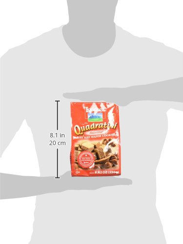 Loacker Quadratini Hazelnut Wafer Cookies, 8.82 Ounce