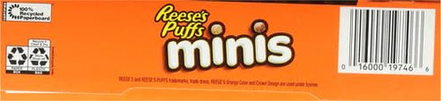 11.7 OZ (Pack 2) Reese's Puffs Minis Breakfast Cereal, Chocolate Peanut Butter Cereal