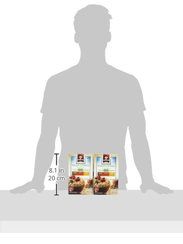 Pack, 8 Packets ,12.6 (Pack 4) Quaker Instant Oatmeal Weight Control, Variety Breakfast Cereal, Per Box Ounce