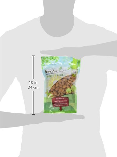 1 Food to Live California Almonds, Pound Supreme, Whole, Raw, Unsalted, Unroasted Nuts, Natural.