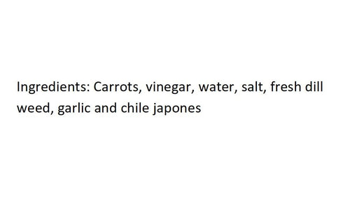 Miras (16oz) Pickled Carrot Sticks Crunchy & Delicious Fresh Natural Ingredients Glass Jar