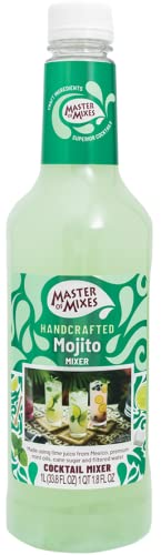 1 (33.8 Oz), Pack 3 Master of Mixes Mojito Drink Mix, Ready To Use, Liter Bottle Fl