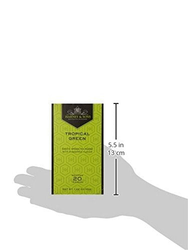 Pack 6, 20 1 Harney & Sons, Tea, Tropical Green, Prem, of Size - BAG, Quantity - Case