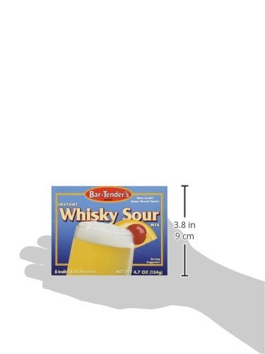 Bar-Tender's Instant Cocktail Drink Mix, Whiskey Sour, 8 Count, Pack of 2
