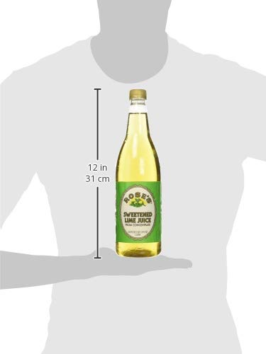 Rose's Lime Juice 1 (33.8 (Pack 2) Roses Sweetened Lime Juice, Liter Fluid Ounces) Plastic Bottle