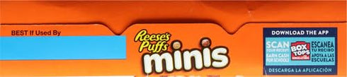 11.7 OZ (Pack 2) Reese's Puffs Minis Breakfast Cereal, Chocolate Peanut Butter Cereal