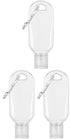 Pluzmecalm 3Pcs Transparent Portable Mini Ketchup Containers - Refillable Travel Size Hot Sauce