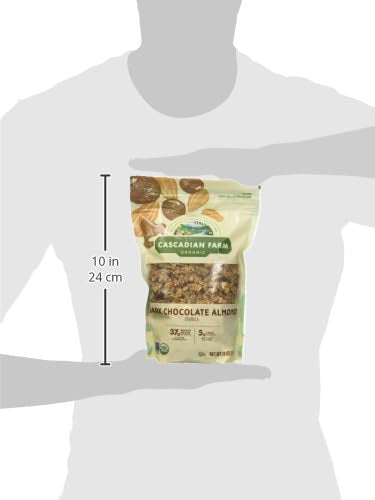 Cascadian Farm 11 (Pack 4) Organic Dark Chocolate Almond Granola, Non GMO, Ounces