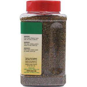 Sadaf Zaatar Seasoning, Green Zaatar Spice for Cooking and Food Seasoning, Middle Eastern Cuisine, Halal, 9.4 oz PET