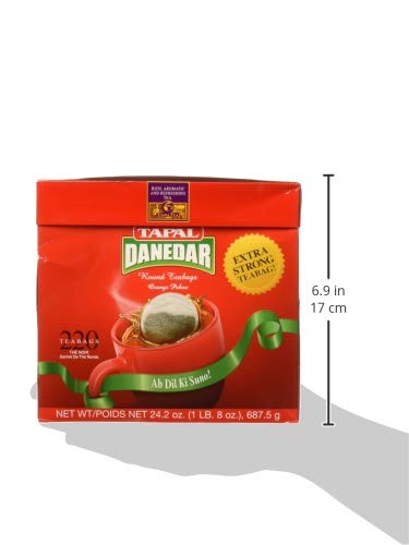 Tapal 2 220ct, (687.5g) Danedar Cup Round Tea Bags