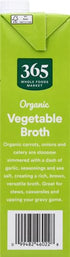 365 32 Oz by Whole Foods Market, Organic Vegetable Broth, Fl