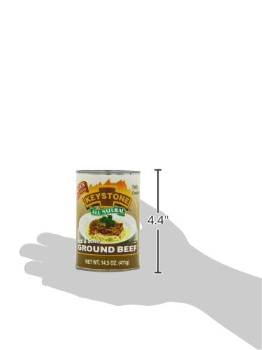 14 Pack 1 Keystone All Natural Ground Beef Ounce Long Term Emergency Survival Food Canned Meat | Fully Cooked Ready