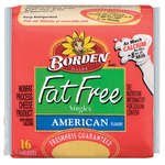 BORDEN At The Neighborhood Corner Store BORDEN CHEESE SLICES AMERICAN SINGLES FAT FREE 12 OZ PACK OF 3