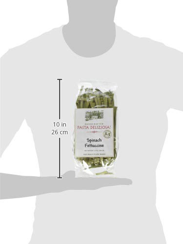 Pasta Deliziosa! 12 Handcrafted Pasta, Spinach Fettuccine, Ounce