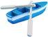 Yxinjy Lovely Miniature Blue Rowboat 1 Set Little Resin Boat Canoe Model with