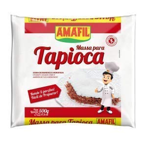 Amafil Brand Tapioca Flour 500g (17.6oz) Massa Para Tapioca - Set of 4
