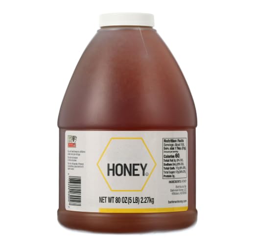Generic Premium Pure Natural Honey, 80 oz Bulk Jug Raw Sweetener for Tea,