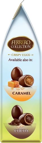 10 Count, Pack 5 3.5 Oz Ferrero Fine Hazelnut Milk Chocolate Eggs, Easter Basket Stuffers, Hazelnut Flavored, of Bags