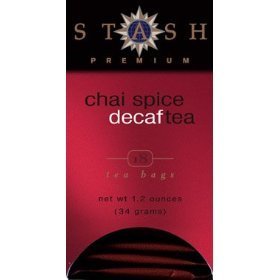 Stash Tea Chai Spice Decaf 18 Count (Pack of 8)