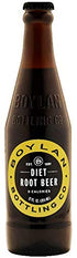 12 oz (Pack 6) Boylan Bottling Pure Cane Sugar Soda Pop, Diet Root Beer, Glass Bottles