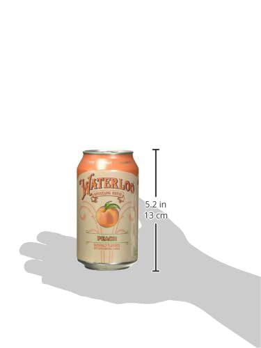 12 Pack, 144 (Pack 2) Waterloo Peach Flavored Sparkling Water, No Added Sugar, Fluid Ounces