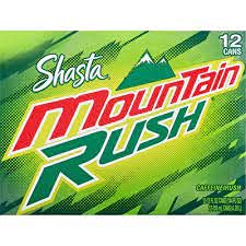 Vending 2 U 12-Ounce (Pack 12) Shasta MOUNTAIN RUSH Soda Pop, Cans