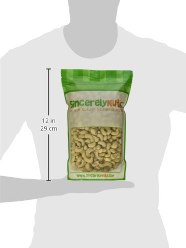 2(LB) Sincerely Nuts - Raw Cashews Whole and Unsalted | Healthy Snack, Source of Protein | Keto and Paleo Friendly