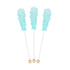 24 Pack Light Blue Rock Candy Sticks Cotton Candy Sugar Flavor, Bulk Individually Wrapped Edible Crystal Sticks