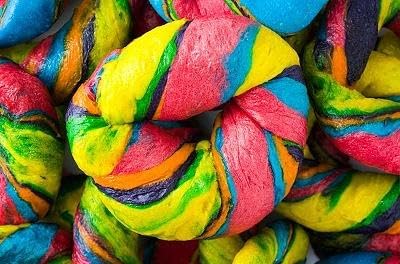 RawJoy Fresh New York Rainbow Bagel by | Delicious Fresh Rainbow Bagel Pack