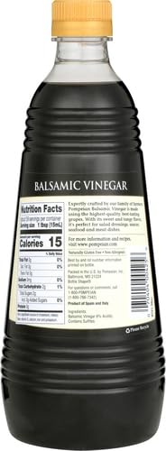 30 OZ. (Pack 2) Pompeian Gourmet Balsamic Vinegar, Perfect for Salad Dressings, Sauces, Seafood & Meat Dishes