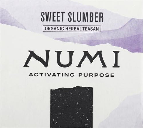 16 Count (Pack 2) Numi Organic Sweet Slumber Tea with Chamomile, Valerian Root & Lavender, Box of Tea Bags Herbal