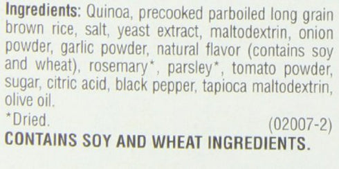4.9 (Pack 6 Quaker Near East Quinoa and Brown Rice Blend, Rosemary and Olive Oil Ounce of Boxes)