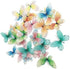 Set of 30 Edible Butterfly Cupcake Toppers, Wedding Cake Birthday Party Food Decoration Mixed Size & Colour